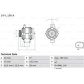 Alternator (Remanufactured) BOSCH - 0 986 082 580