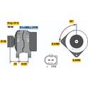 Alternatore BOSCH - 0 124 525 091