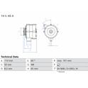 Alternatore (Rigenerato) BOSCH - 0 986 034 230