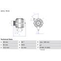 Alternatore (Rigenerato) BOSCH - 0 986 039 550
