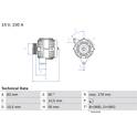 Alternatore (Rigenerato) BOSCH - 0 986 041 520