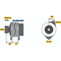 Alternatore (Rigenerato) BOSCH - 0 986 042 010