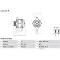 Alternatore (Rigenerato) BOSCH - 0 986 045 551