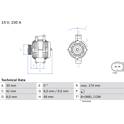 Alternatore (Rigenerato) BOSCH - 0 986 047 240