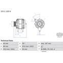 Alternatore (Rigenerato) BOSCH - 0 986 049 171