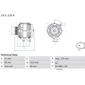 Alternatore (Rigenerato) BOSCH - 0 986 082 220
