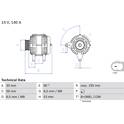 Alternatore (Rigenerato) BOSCH - 0 986 083 790