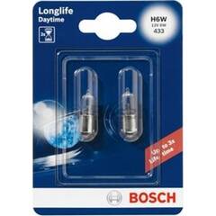 Jeu de 2 ampoules H6W Longlife Daytime BOSCH - 1 987 301 061