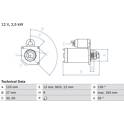 Starter (Wiederaufbereitet) BOSCH - 0 986 011 060