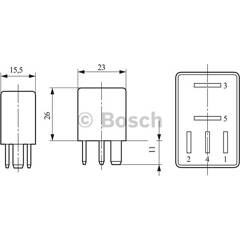 Appareil de commande (temps de préchauffage) BOSCH - 0 332 201 107