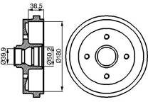 Brake drums (2-wheel set)