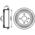 Brake drums (2-wheel set) BOSCH - 0 986 477 018