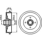 Brake drums (2-wheel set) BOSCH - 0 986 477 041