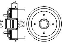 Brake drums (2-wheel set)