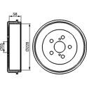 Brake Drum BOSCH - 0 986 477 140