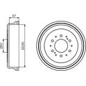 Brake Drum BOSCH - 0 986 477 241