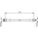Brake Hose BOSCH - 1 987 476 009