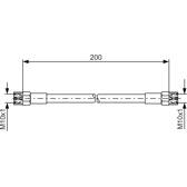 Brake Hose BOSCH - 1 987 476 062