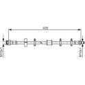 Brake Hose BOSCH - 1 987 476 445