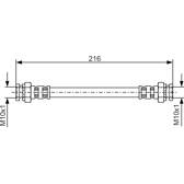 Brake Hose BOSCH - 1 987 476 529