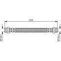 Brake Hose BOSCH - 1 987 476 686