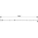 Brake pad wear sensor BOSCH - 1 987 473 026