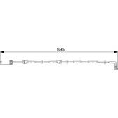 Brake pad wear sensor BOSCH - 1 987 473 050