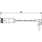Bosch AP839 Wear Sensor - 955mm Length, Pack Of 1, For Brake Pad Monitoring