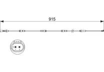 Brake pad wear sensor
