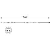 Brake pad wear sensor BOSCH - 1 987 473 510