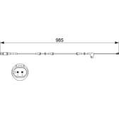 Brake pad wear sensor BOSCH - 1 987 473 520