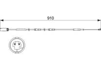 Brake pad wear sensor
