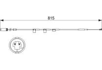 Brake pad wear sensor