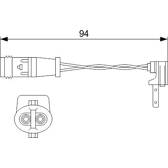 Brake pad wear sensor BOSCH - 1 987 474 553