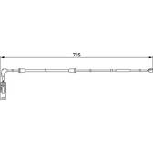 Brake pad wear sensor BOSCH - 1 987 474 946