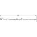 Brake pad wear sensor BOSCH - 1 987 474 973