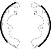 Brake Shoe Set BOSCH - 0 986 487 474