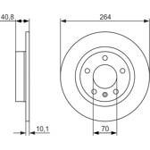 Bremssatz (2 Bremsscheiben) BOSCH - 0 986 479 715