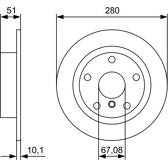 Bremssatz (2 Bremsscheiben) BOSCH - 0 986 479 C92