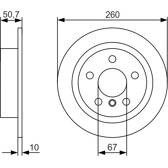 Bremssatz (2 Bremsscheiben) BOSCH - 0 986 479 C96