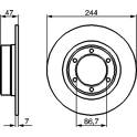 Bremssatz (2 Bremsscheiben) BOSCH - 0 986 478 050