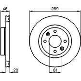 Bremssatz (2 Bremsscheiben) BOSCH - 0 986 478 270