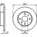 Bremssatz (2 Bremsscheiben) BOSCH - 0 986 478 353