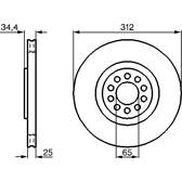 Bremssatz (2 Bremsscheiben) BOSCH - 0 986 478 467