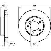 Bremssatz (2 Bremsscheiben) BOSCH - 0 986 478 691