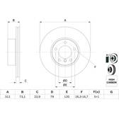 Bremsscheibe (pro Einheit) BOSCH - 0 986 479 381