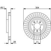 Bremssatz (2 Bremsscheiben) BOSCH - 0 986 479 A89