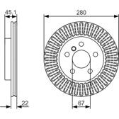 Bremssatz (2 Bremsscheiben) BOSCH - 0 986 479 C97