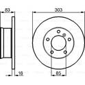Bremsscheibe (pro Einheit) BOSCH - 0 986 479 E28