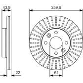 Bremsscheibe (pro Einheit) BOSCH - 0 986 479 S90